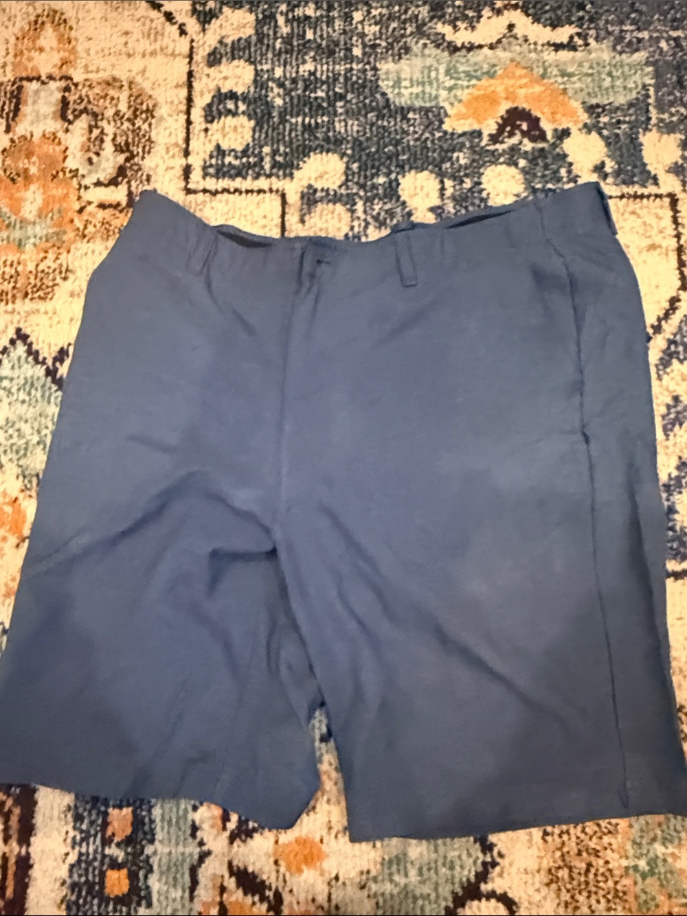 Pebble Beach Navy Flat-Front Men's Shorts